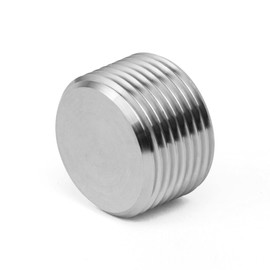 ChillWaves 304 stainless steel Pipe Fitting, Internal Hex Head Socket Pipe Plug Fitting，1/2" NPT Male，Thread Adapter(12-PACK)