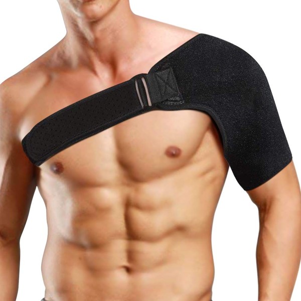 VINGVO Shoulder Brace Adjustable Compression Shoulder Support for Dislocated AC Joint, Torn Rotator Cuff, Tendonitis, Swelling, Arthritis, Fits Women and Men