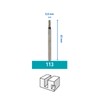 Dremel 113 Engraving Cutting Bit Multipack - 3x Long Cylindrical-shaped