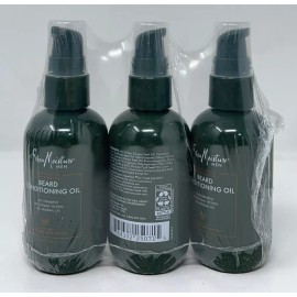 Shea Moisture Men Maracuja & Shea Oils Beard Conditioning Oil 3.2 oz ea~ 3 Pack!