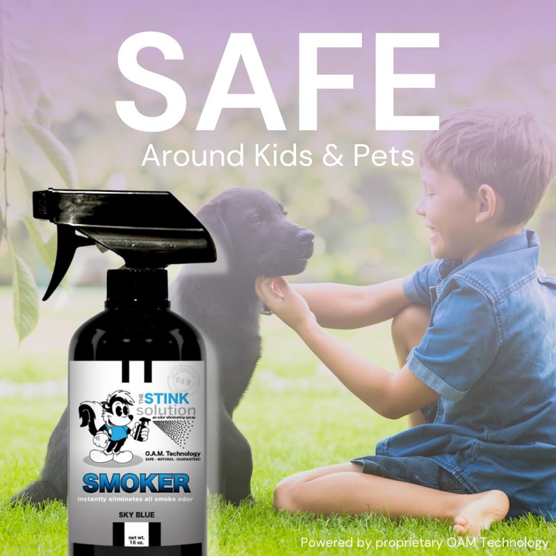 The Stink Solution Smoke Odor Eliminator Spray for Home, Car,