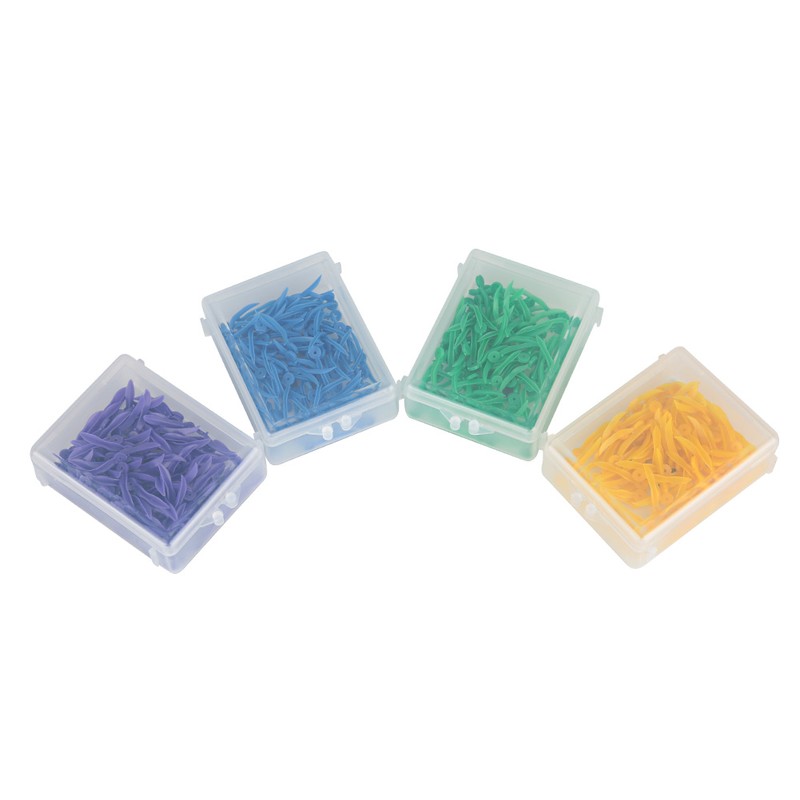 400pcs Disposable Dental Plastic Wedge with Hole All 4 Sizes