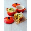 LE CREUSET Stoneware Petite Round Casserole, 0.25 Litre, Volcanic