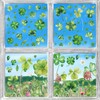Quera St Patrick's Day Window Clings 110 Pcs Shamrock Decorations