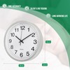 bakbrand Wall Clock Modern Simple Style Round Plastic Decor Clock