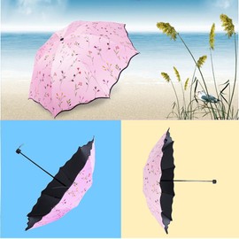 Maibar Umbrella Storm Proof Windproof Compact 24 Ribs Waterproof Umbrella Folding Travel Pocket Umbrellas for Men and Women, B-pink