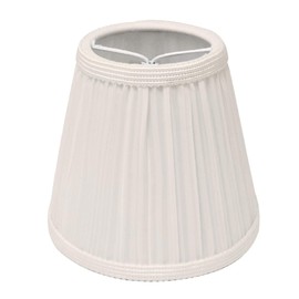 Royal Designs Designer Mushroom Pleat Empire Clip On Chandelier Lamp Shade, Eggshell, 3" x 5" x 4.5"