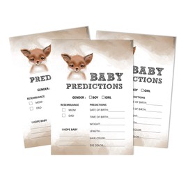 Inkdotpot 50 Prediction Cards For Baby Shower Game Fox Jungle Animals Party Supplies Fun Baby Shower Game Favors