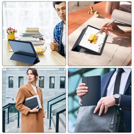 Tablets Case for 10.1inch Tablets(Only 13th Gen, 2023 Released Models),Not Fits Sony Onn 10.1 inch Tablets, Mansiruyi Slim Lightweight Trifold Stand Case with Auto Sleep/Wake -Navy