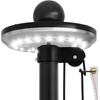 IIOPE Upgraded 8.5" Solar Flag Pole Light with 26 LEDs,
