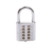 Silverline 960640 Digital Combination Padlock 10-Digit 38 mm, Silver