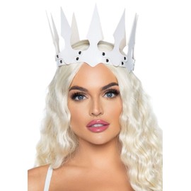 Leg Avenue Womens Costume Cosplay Faux Leather Spiked Crown