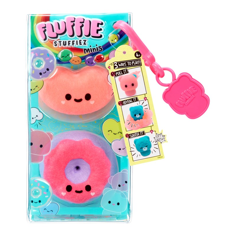Fluffie Stuffiez Jelly Bean & Donut Minis Característica Coleccionable –
