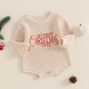 HZPHQY My First Christmas Baby Boy Girl Outfit Knit Romper