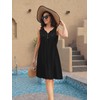 ETCYY Summer Dresses for Women 2025 Vacation Sleeveless Ruffle Beach