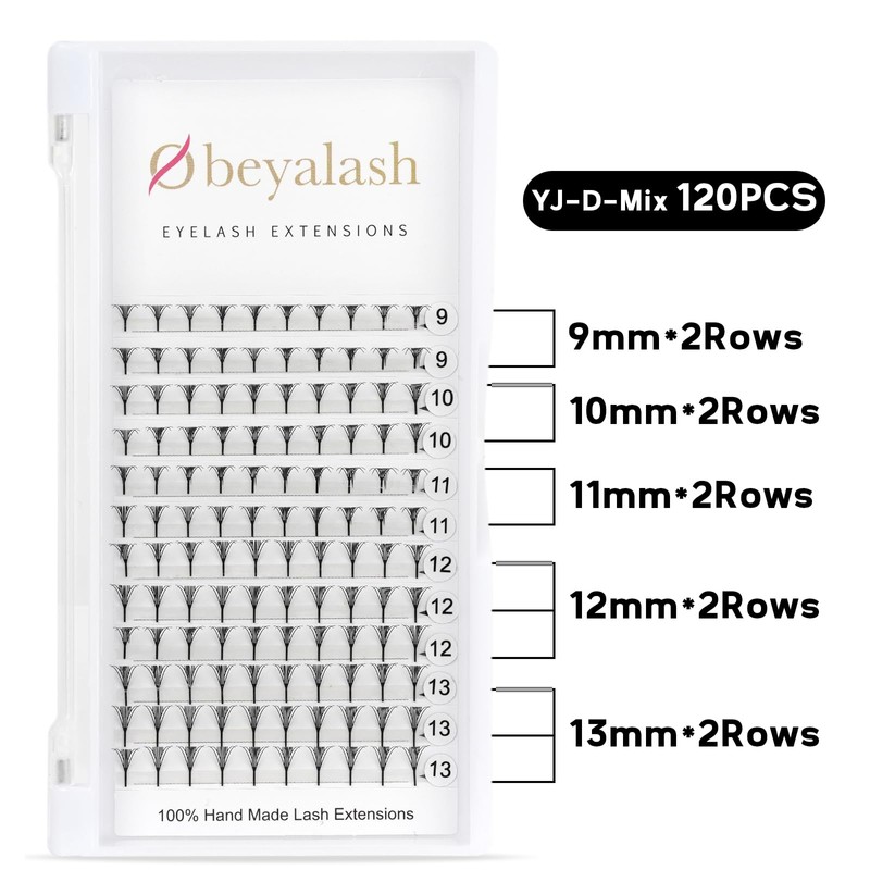 Anime Lashes Spire Pyramid Eyelash Premade Fans D Curl Manga