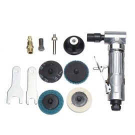 DOICAH Compressed Air Grinder, 90° Rod Grinder, 1/4 Inch MBSP Air Inlet Angle Grinder with 2 Inch Grinding Disc, Compressed Air Drop Grinder with Adjustable Chuck for Grinding and Polishing