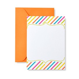 Gartner Studios Bright Stripe Print At Home Invitation Kit, 10 count
