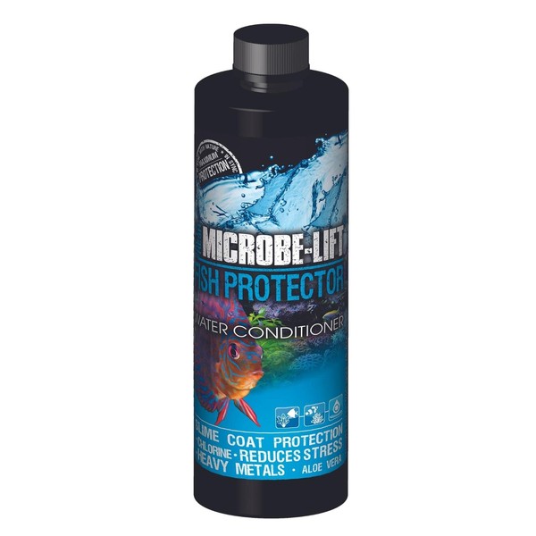 MICROBE-LIFT Fish Protector Water Conditioner, Aquatic Slime Coat and Fish
