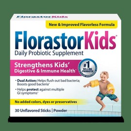 Florastor Kids Daily Probiotic, Saccharomyces Boulardii CNCM I-745, 30 Sticks