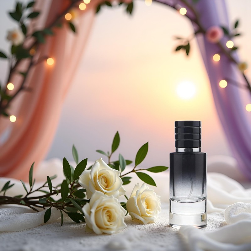 Black Perfume Atomizer Portable High-Grade Glass Spray 30ml Refillable Small