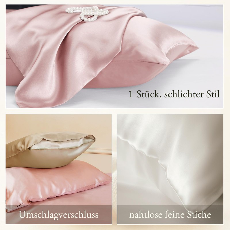 LilySilk Silk Pillowcase with Envelope Closure, 1 Piece, Made of
