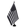 AZ FLAG - USA Black and White Table Flag 8.25