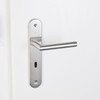 AGT Door Handle: Modern Stainless Steel Door Fitting Set, 2
