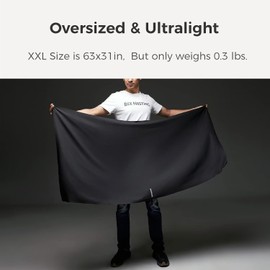 BEE NESTING Ultralight Quick Dry Towel, Extra Large&Small 2 Pack Microfiber Towels with Compact Packable Pocket for Lightweight Backpacking Travel Beach Gym Camping & Swimming Sports(XXL&S 2 Set)