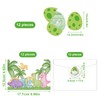 AMONENZ Pack of 12 Dino Invitation Cards Kids Birthday Party