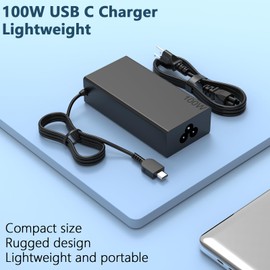 100W Legion Go Charger USB C for Lenovo Legion Go 8.8" Handheld Touchscreen Gaming ThinkBook 16 G6 16'' G7 15 Gen4 14 G8 G7 IML G4+ Yoga 9i 9 7i 7 5A11D52402 GX20Z46239 Laptop AC Adapter