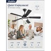 48 Inch Indoor Outdoor Large Ceiling Fans with Lights and