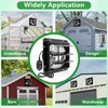 Aibabcue Shutter Exhaust Fan, 7 in Wall Mount Ventilation Fan