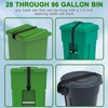 Metal Double Claw Trash Can Locks Strap for Animals,Universal Trash