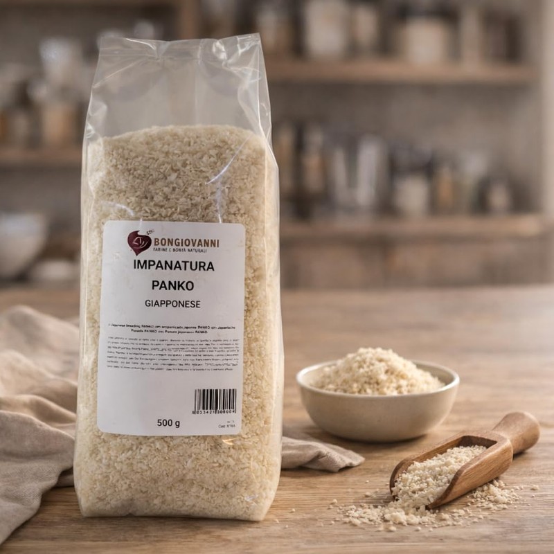 BONGIOVANNI FARINE E BONTA' NATURALI Panko IMPANATURA Giapponese, Pangrattato Panko,