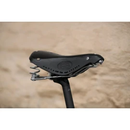 Gusti Angelo D. Leather Saddle Vintage Retro Saddle with Suspension Bicycle City Bike Brown Genuine Leather