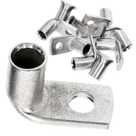 Kalitec KA7-L8 35 mm² Angled Cable Lugs, High-purity Copper, UL Listed, Made in Germany, Pack of 10