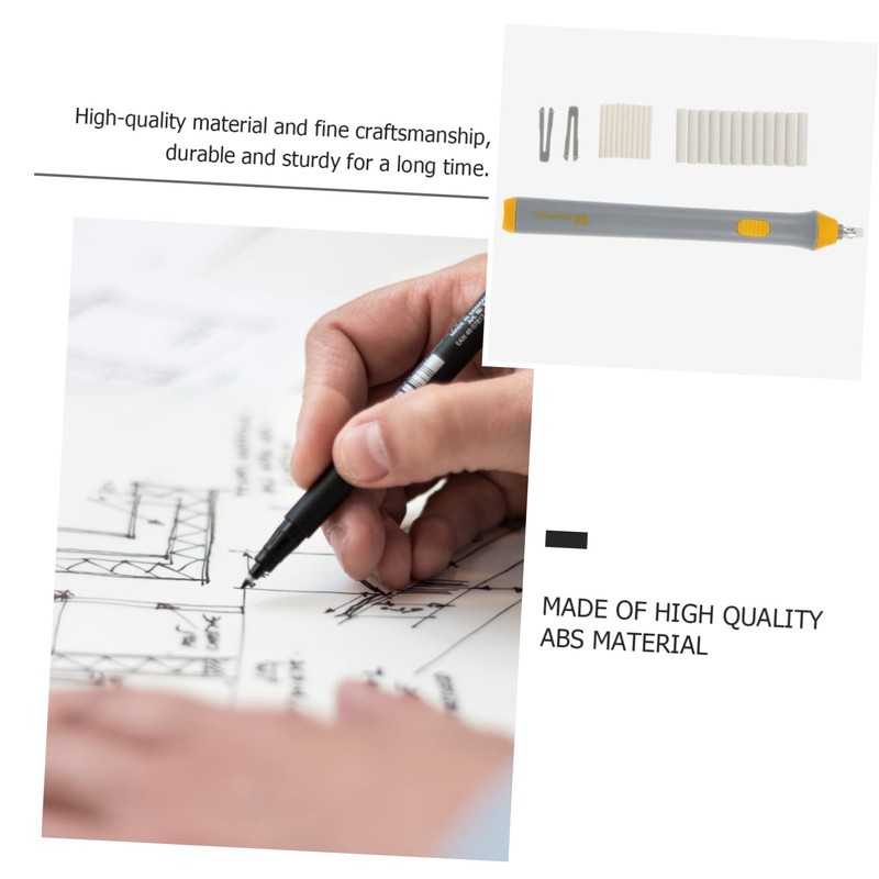 TEHAUX 3 Sets Electric Eraser Erasers for Mechanical Pencil Kid