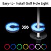 KINGTOP LED Golf Hole Lights with Lens, RGB Light Up