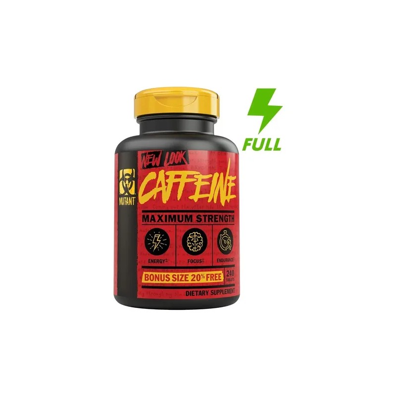Cafeina Mutant Caffeine 240 Tabs Energia Pre Entreno Sf Cf2