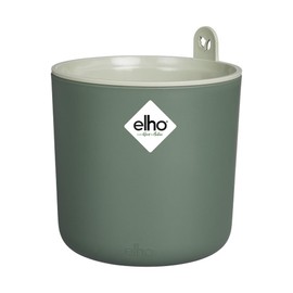 elho Happy Herbs 15 - Herb Pot Self-Watering - Propagation Pots - 100% Recycled Plastic - Diameter 24.5 x Height 23.1 cm - Green/Leaf Green