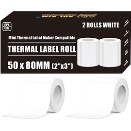 2x3" Labels, M110 Thermal Labels for Phomemo Label Printer Phomemo M110 Labels M110 M220 M200 M120 M221 Print Master Labels Refill Marklife P50 for Supvan T50M Pro Clabel 221B 1.97''x3.15'' 50x80 mm