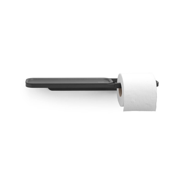 Brabantia Mindset Wall Mounted Toilet Roll Holder with Shelf (Mineral