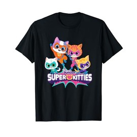 Super Kitties Group T-Shirt, black