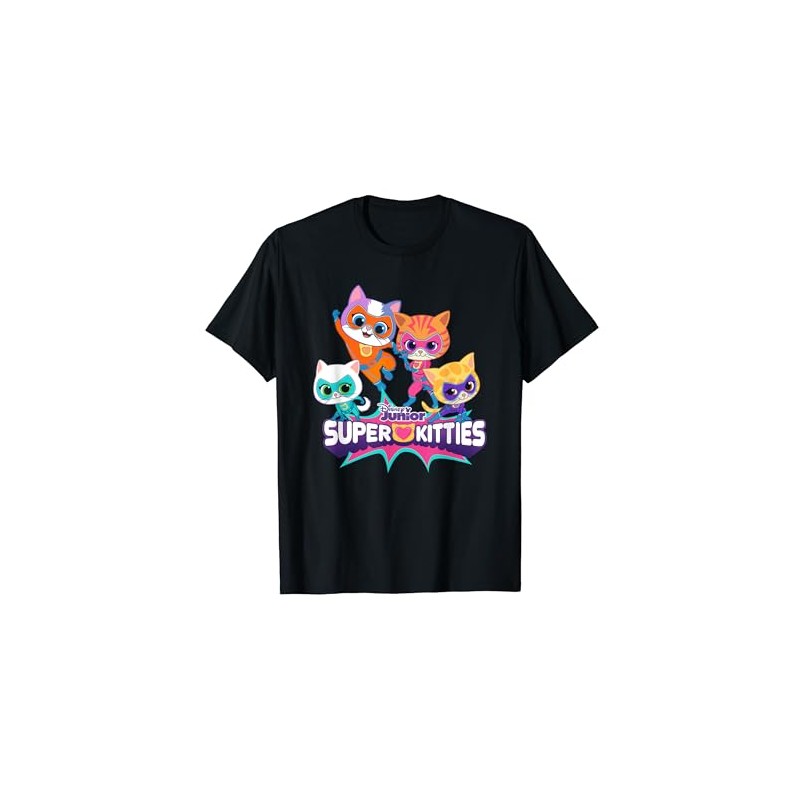 Super Kitties Group T-Shirt, black