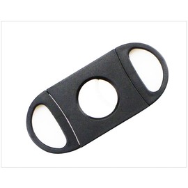 Stainless Steel Cigar Cutter, Cigar Cutter, Double Blade Scissors for Most Sizes of Cigars, Black