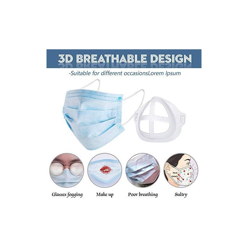 Boolavard 3D Stand Respirator Parts for Mask for Women Lipstick