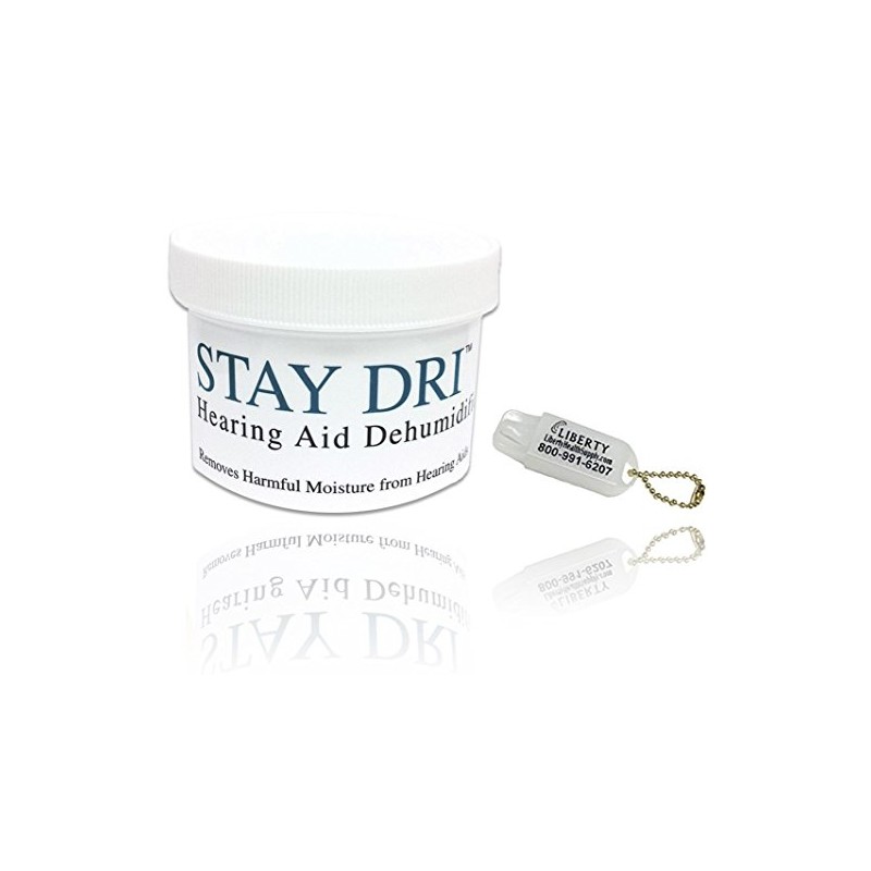 Stay Dri Hearing Aid Dehumidifier - Includes Free Liberty Keychain