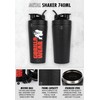 GORILLA WEAR Metal Shaker 740ml - Black | Premium Shaker