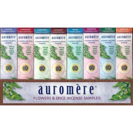 Auromere Flowers and Spice Incense Sampler